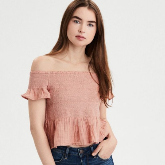 American Eagle off the shoulder shirt - Picture 1 of 5